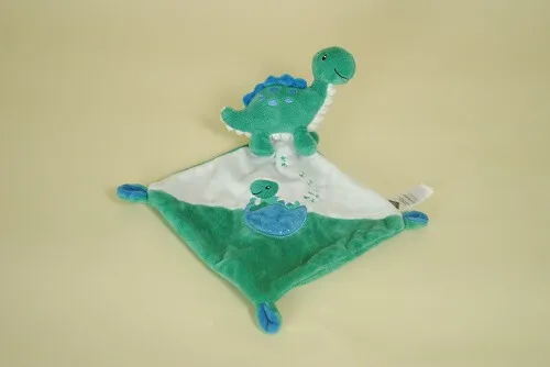Doudou Dinosaure Vert Mouchoir TEX BABY