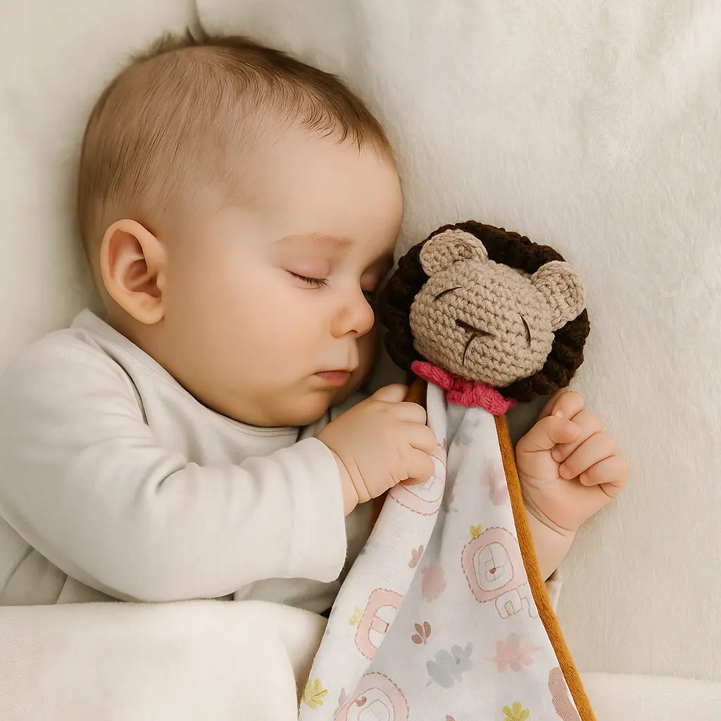 Doudou Lion - doudou personnalisé au crochet