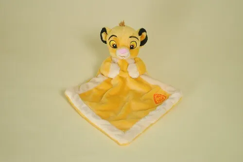 Doudou Roi Lion Simba Plat Jaune Losange DISNEY NICOTOY